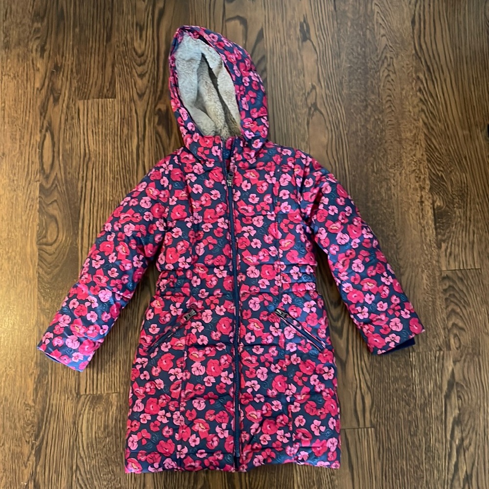 Land’s End Girls Floral Coat